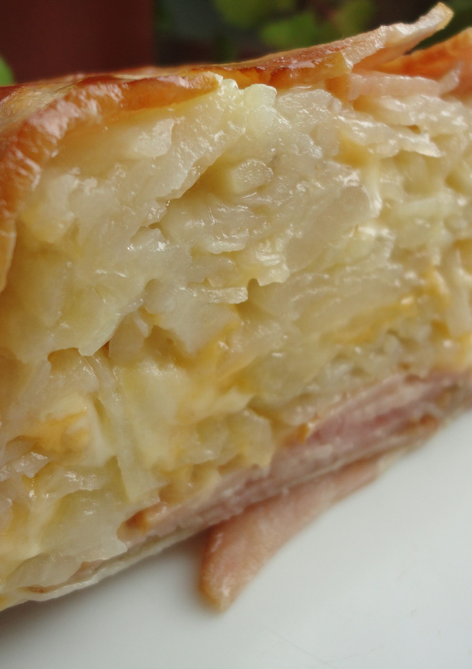 Una foto de Torta de patata y bacon