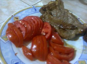 Una foto de Costeleta a la plancha