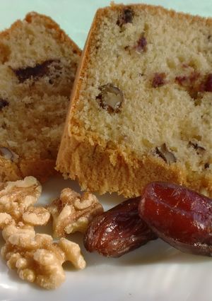 Una foto de Queque con dátiles y nueces
