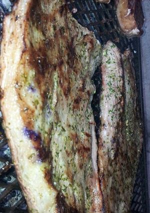 Una foto de Asado a la parrilla de matambre de vaca sin tiernizar
