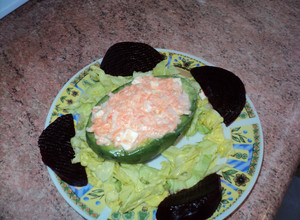 Una foto de Palta mayo rellena