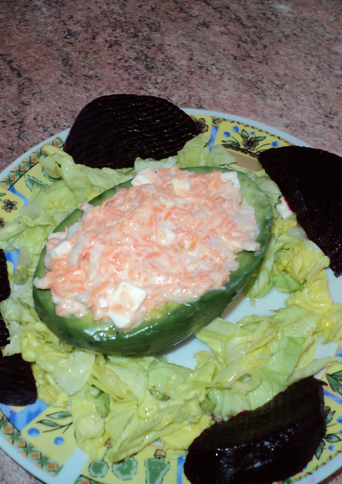 Una foto de Palta mayo rellena