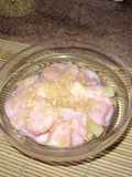 Macedonia de frutas súperfácil con yogur y maní