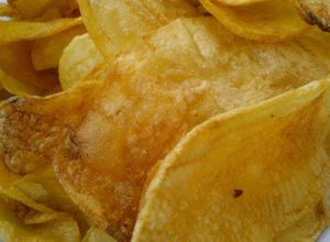 Una foto de Papas fritas en fetas gruesas