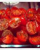 Tomates cereza en el horno