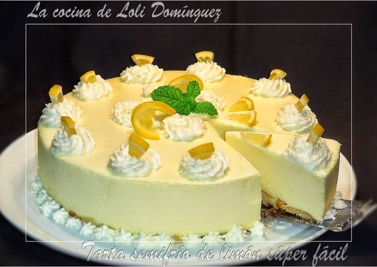 Tarta semifrío de limón súper fácil