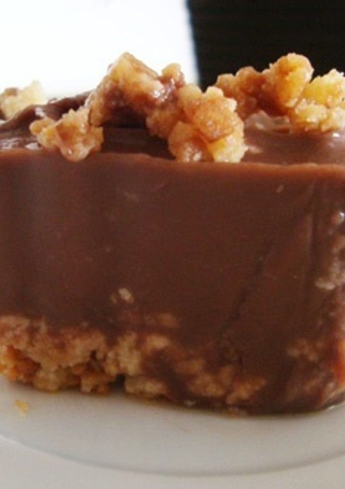 Una foto de Pastel de chocolate y cuajada
