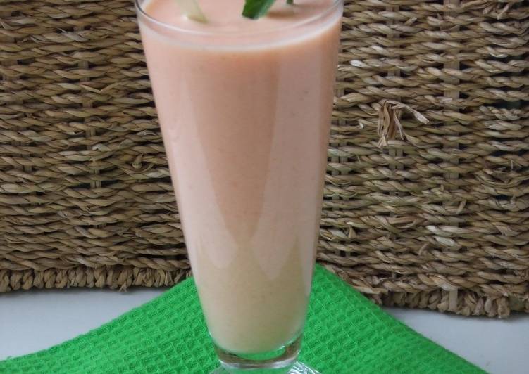 Smoothie de melón cantalupo apto para diabéticos