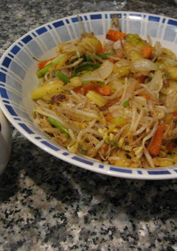 Una foto de Verduras al wok