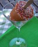 Helado de albaricoques light para diabéticos