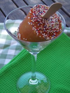 Una foto de Helado de albaricoques light para diabéticos