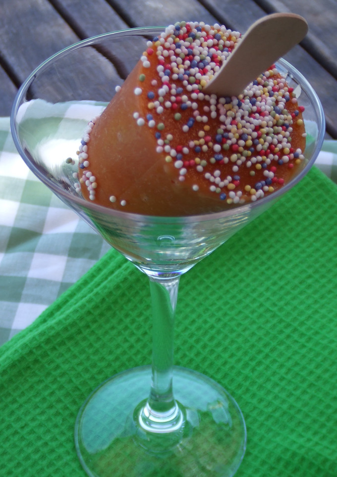 Una foto de Helado de albaricoques light para diabéticos