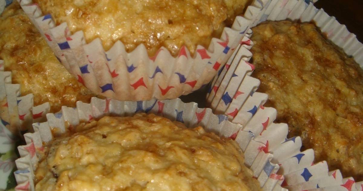 Muffins de avena, pasas y manzana Receta de Norali Cookpad