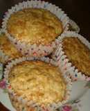 Muffins de avena, pasas y manzana