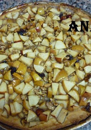Una foto de Tarta de manzana y frutos secos
