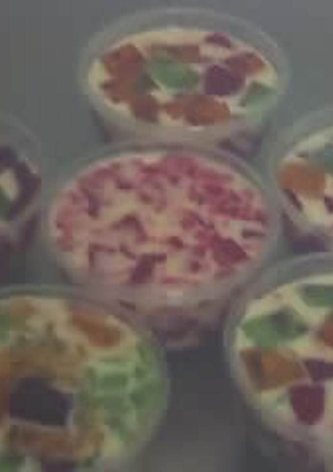 Una foto de Postre arcoiris