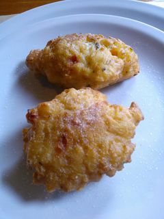 Una foto de Croquetas de arroz con parmesano ahumado