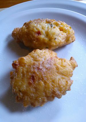 Una foto de Croquetas de arroz con parmesano ahumado