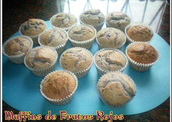 Foto principal de Muffins de frutos rojos caseros