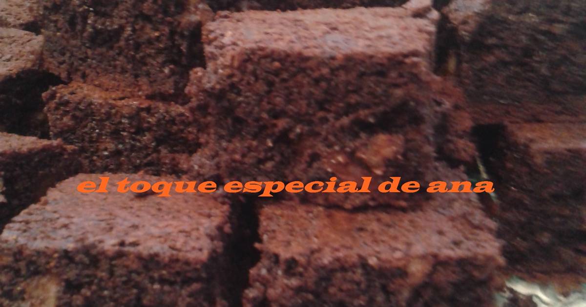 Brownie con nueces esponjoso Receta de Ana- Cookpad