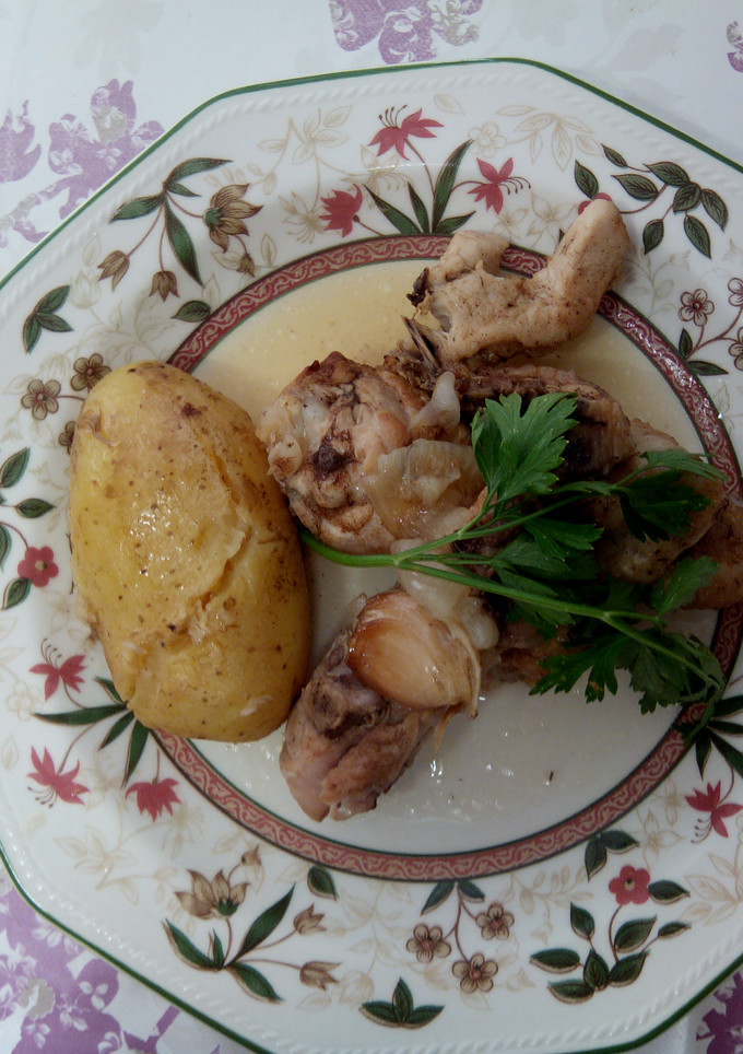 Una foto de Pollo asado en olla rápida