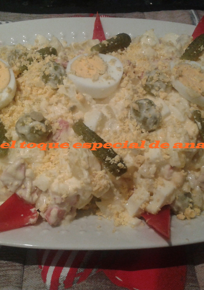 Una foto de Ensalada de patata con mayonesa a la mostaza