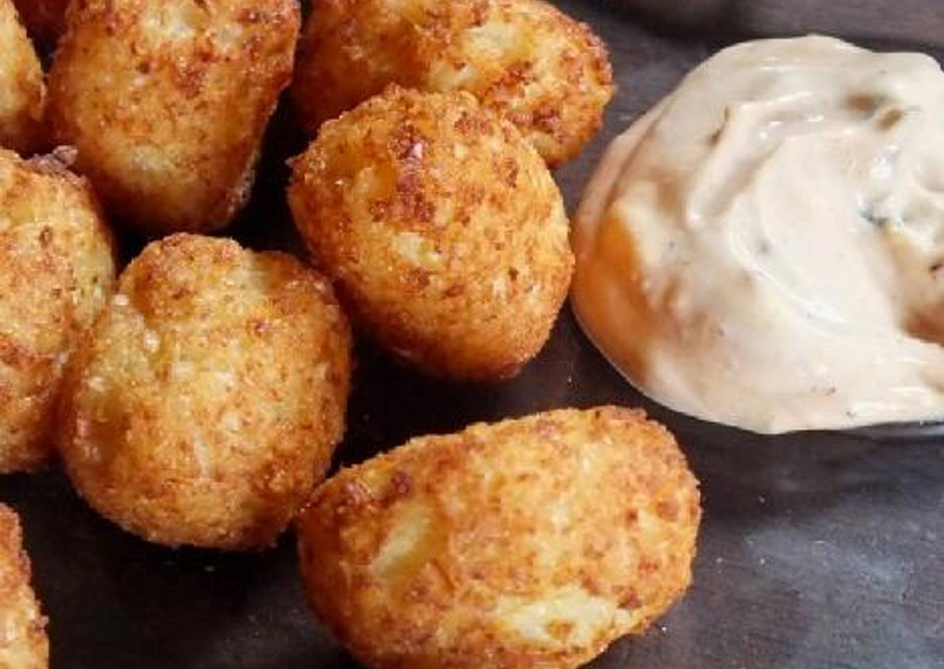 Bolitas de coliflor al chipotle