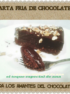 Una foto de Tarta fria de chocolate