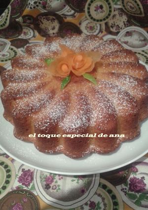 Una foto de Tarta de zanahorias con almendras Casero