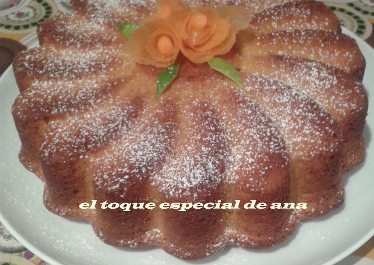 Tarta de zanahorias con almendras Casero