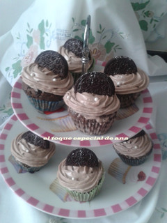 Una foto de Cupcake de galleta oreo
