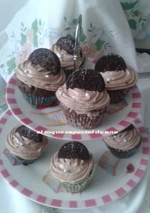 Una foto de Cupcake de galleta oreo