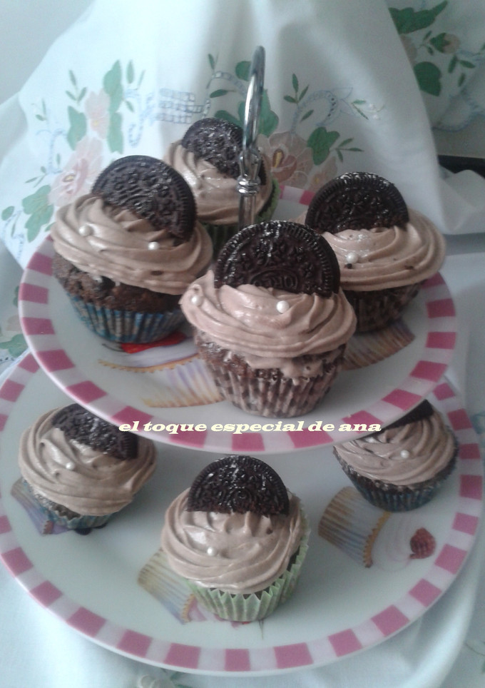 Una foto de Cupcake de galleta oreo