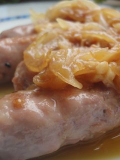 Una foto de Salchichas al Albariño