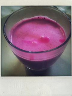 Una foto de Batido de arándanos