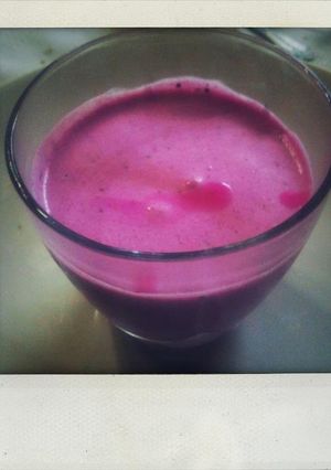 Una foto de Batido de arándanos