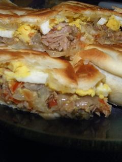 Una foto de Tarta simple de atún