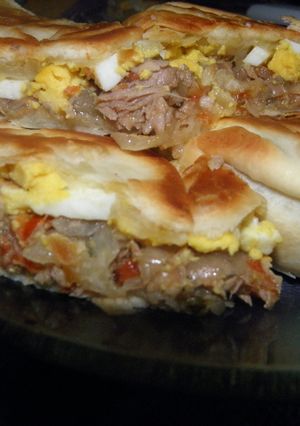 Una foto de Tarta simple de atún