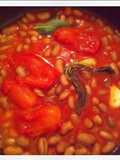 Frijoles Cannellini con Salsa de Tomate (Fagioli All'Uccelletto)