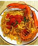 Linguine con langosta