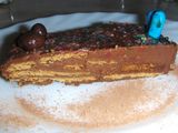 Tarta de galleta chocolateada