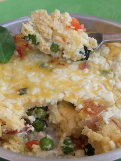 Una foto de Pastel de verduras y huevos al horno