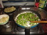 Pollo al verdeo con crema
