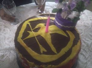 Una foto de Torta de Los juegos del hambre