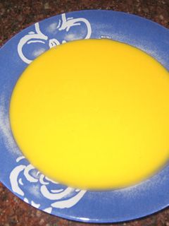 Una foto de Crema fria de calabaza