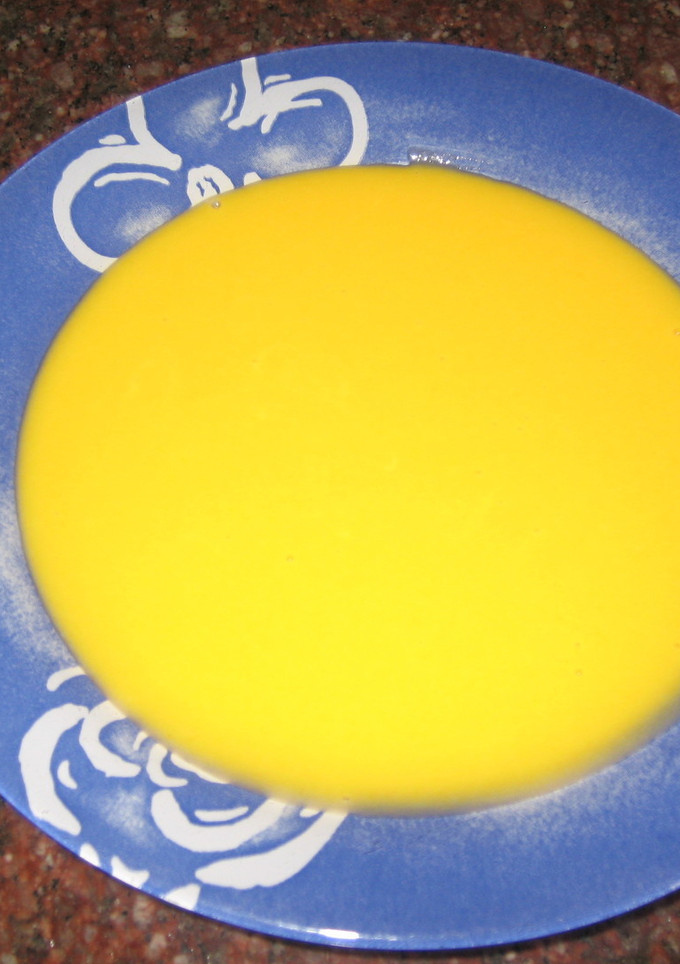 Una foto de Crema fria de calabaza