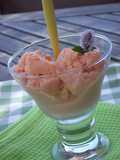 Helado de melón cantalupo