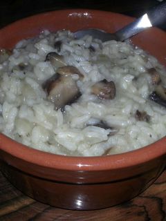 Una foto de Risotto con hongos