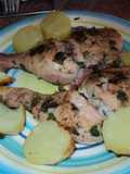 Presitas de pollo adobadas al horno