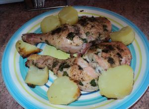 Una foto de Presitas de pollo adobadas al horno